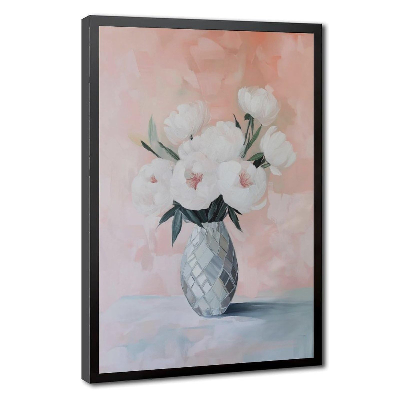Bareronor Romantic Floral Canvas Poster Bedroom Decor Landscape Office Room Decor Gift 24" L X 36" W