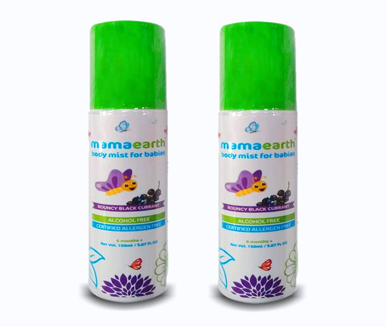 MAMAEARTHPerfume Black Currant Fragrance, 150 ml (Pack of 2)