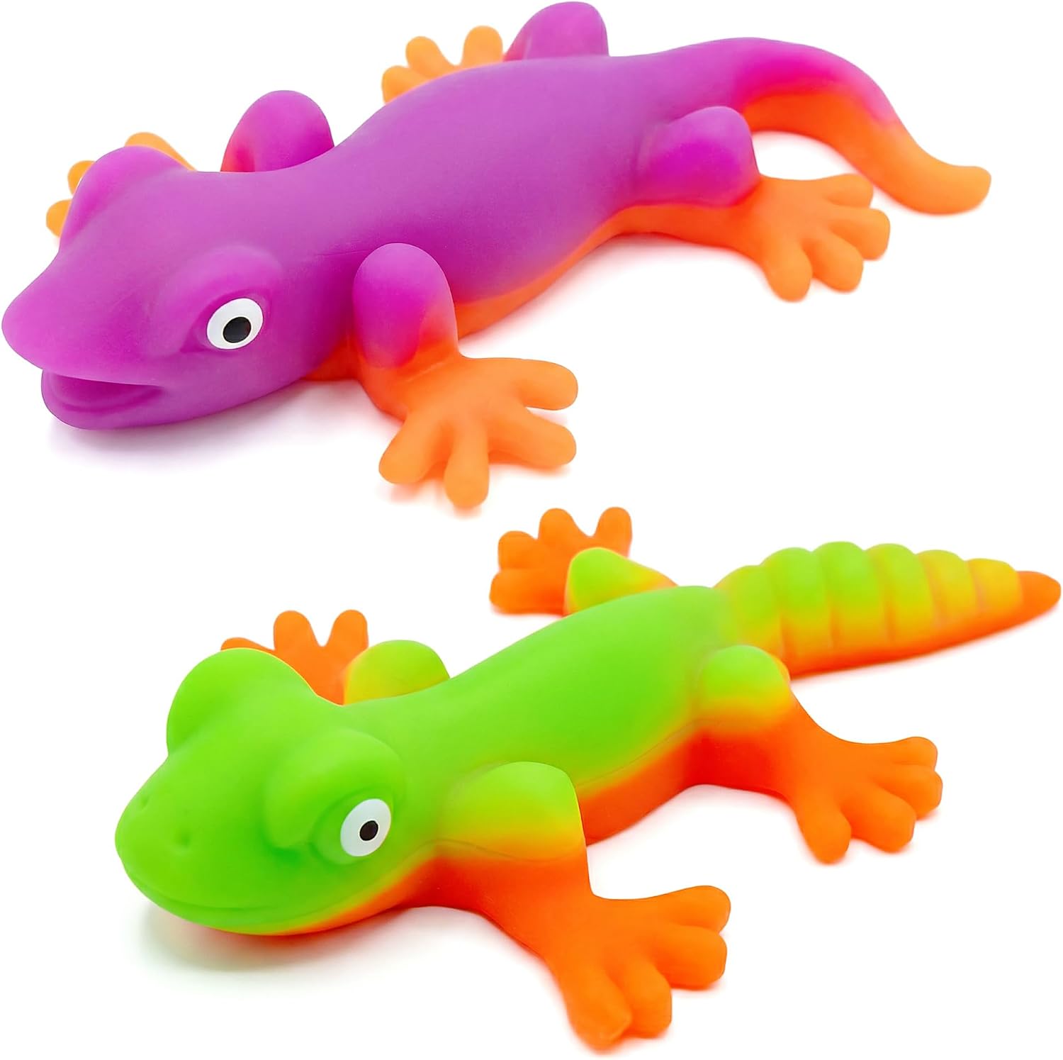 2 Pack Lizard Sensory Fidget Mochi Toy, Cute Animal Silicone Fidget Toys