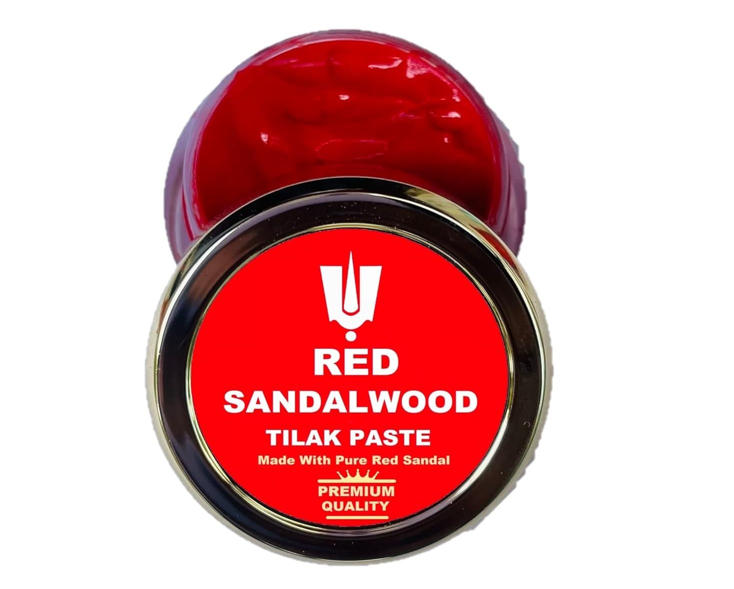 SnapSnop 25g Red Sandalwood Paste Tilak, Lal Chandan Tika/Tilak Made with Pure and Rare Red Sandal Wood with Spiritural Mantra.
