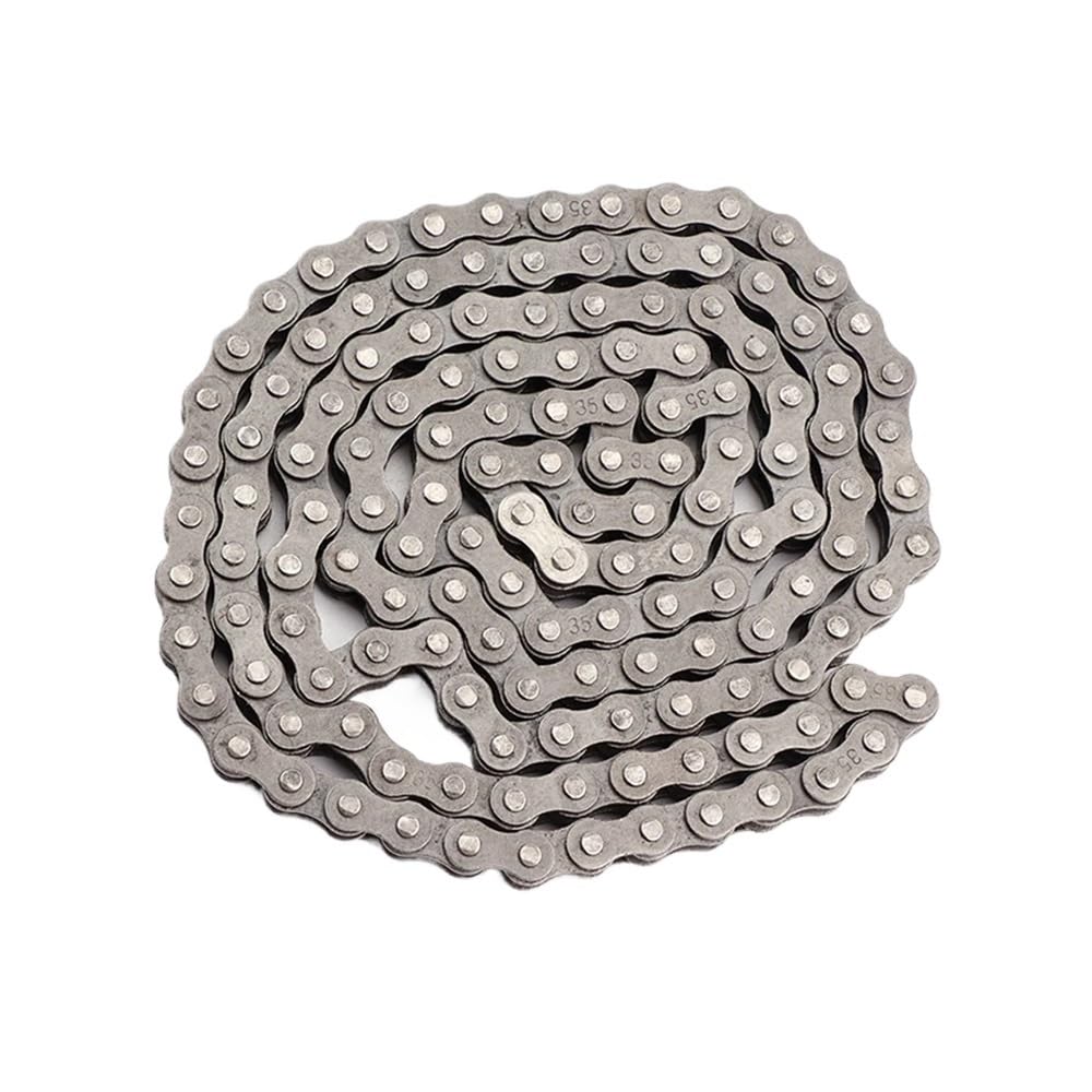 Cadena de Rodillos de Cadena de transmisión de eslabones de Cadena #35 80-160, Adecuada for 43cc 47cc 49cc MiN Pocket go Kart Cuatro Accesorios de Bicicleta de Barro(84L)