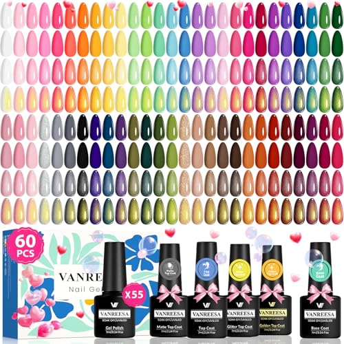 VANREESA 60 Pcs Gel Set