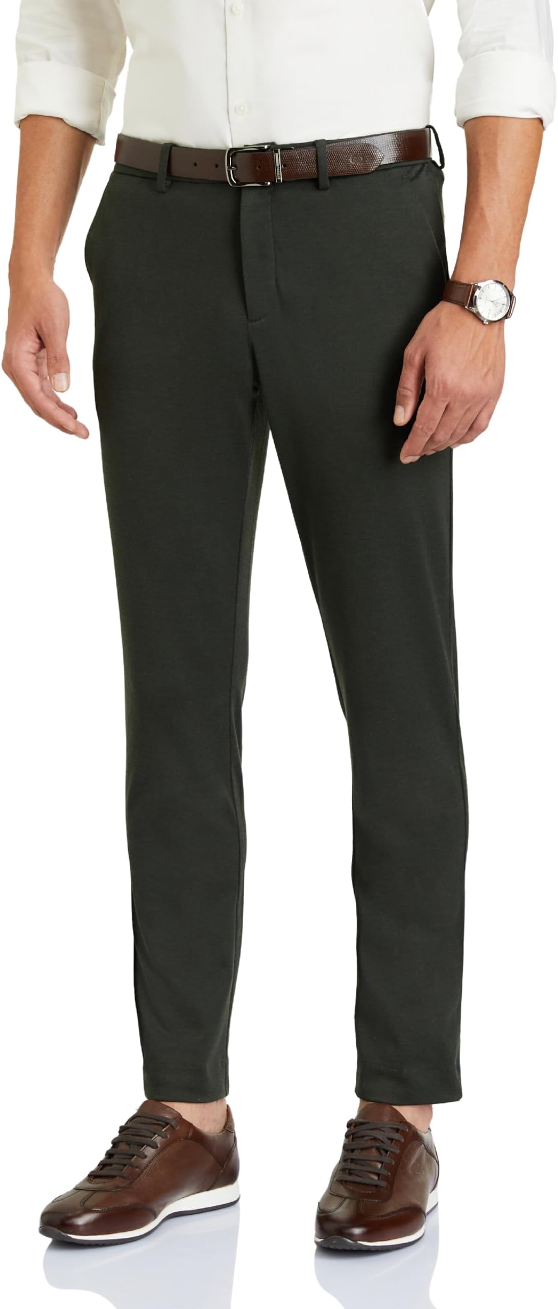 Men's Slim Fit Stretch Knit Pants - Smart Casual | Flexi Waist