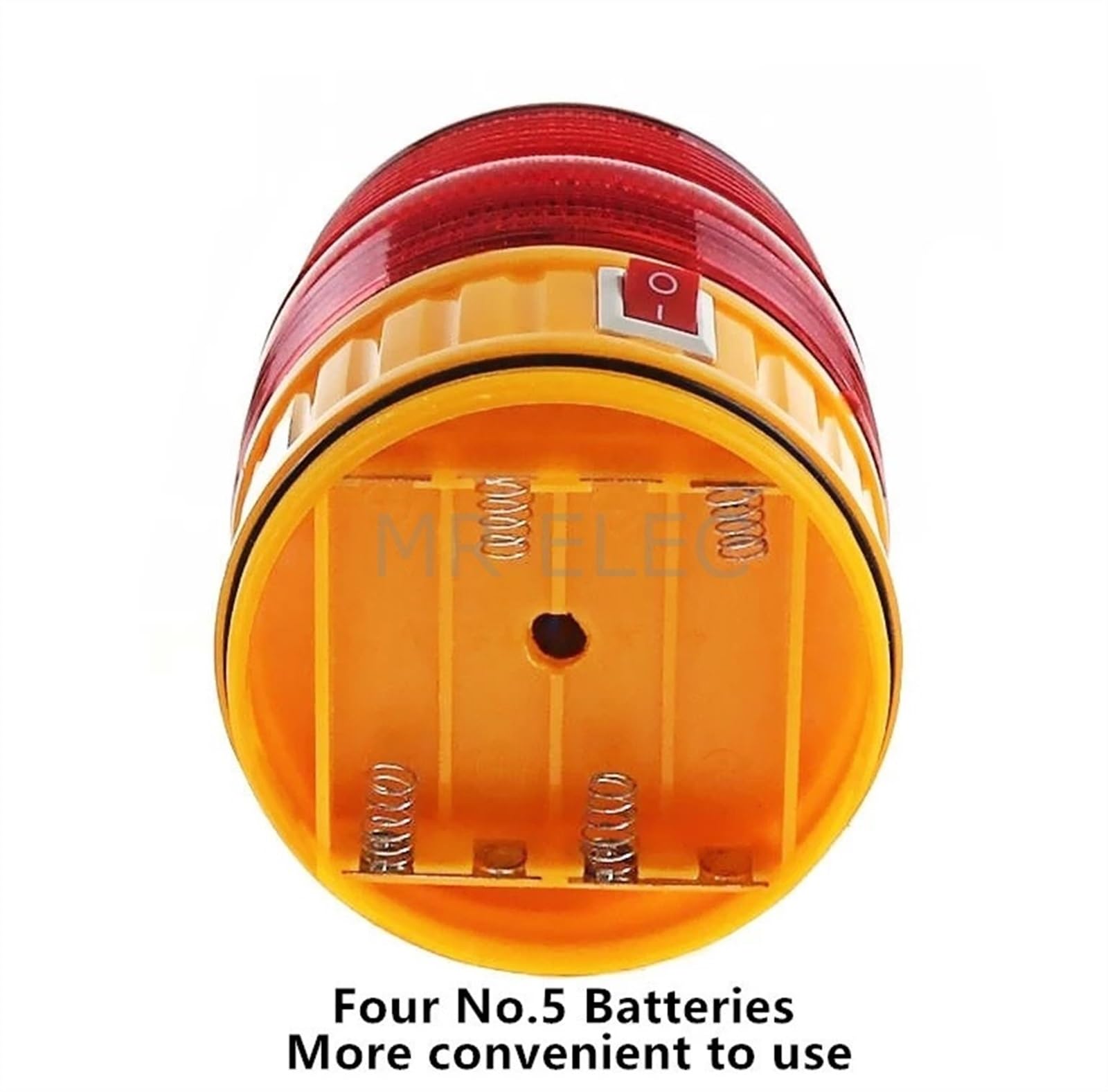 1 szt. LTE-5088 zasilany baterią DC 6 V ekran LED lampa błyskowa LED alarm stroboskopowy czerwone żółte światło ostrzegawcze bez dźwięku (zielone)