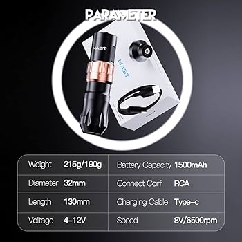 Amazon.com: Mast Tattoo Fold2 Wireless Tattoo Pen Machine