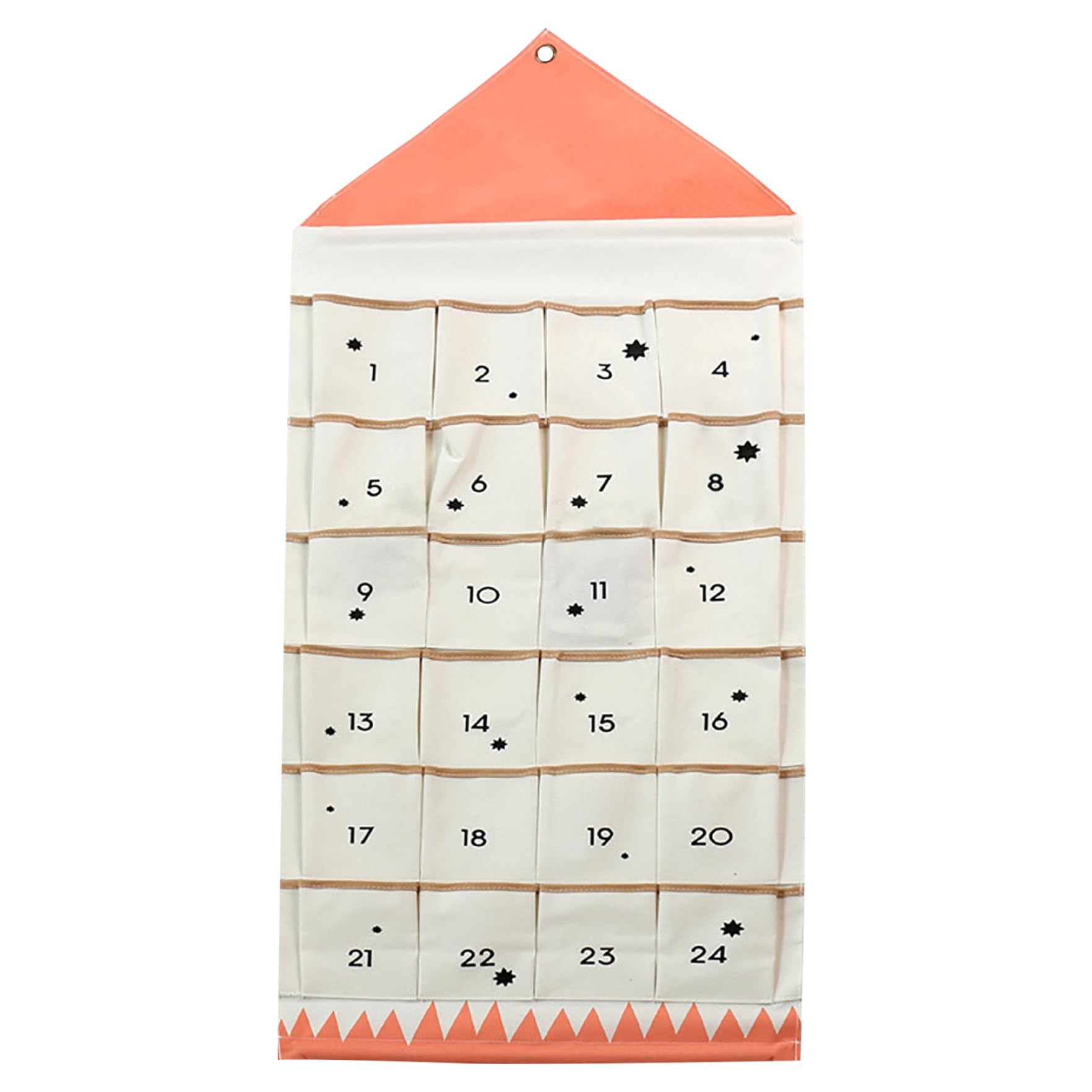 Calendrier de l'Avent en tissu avec 24 poches pour toute la famille