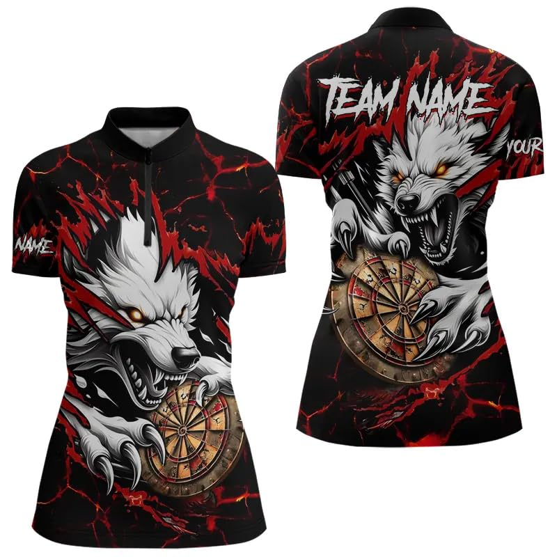 ChipteeAmz Personalized Darts Shirts, Custom Dart Team Jerseys for Men & Women, Funny, Grunge, and Lightning Dart Polo Tees4