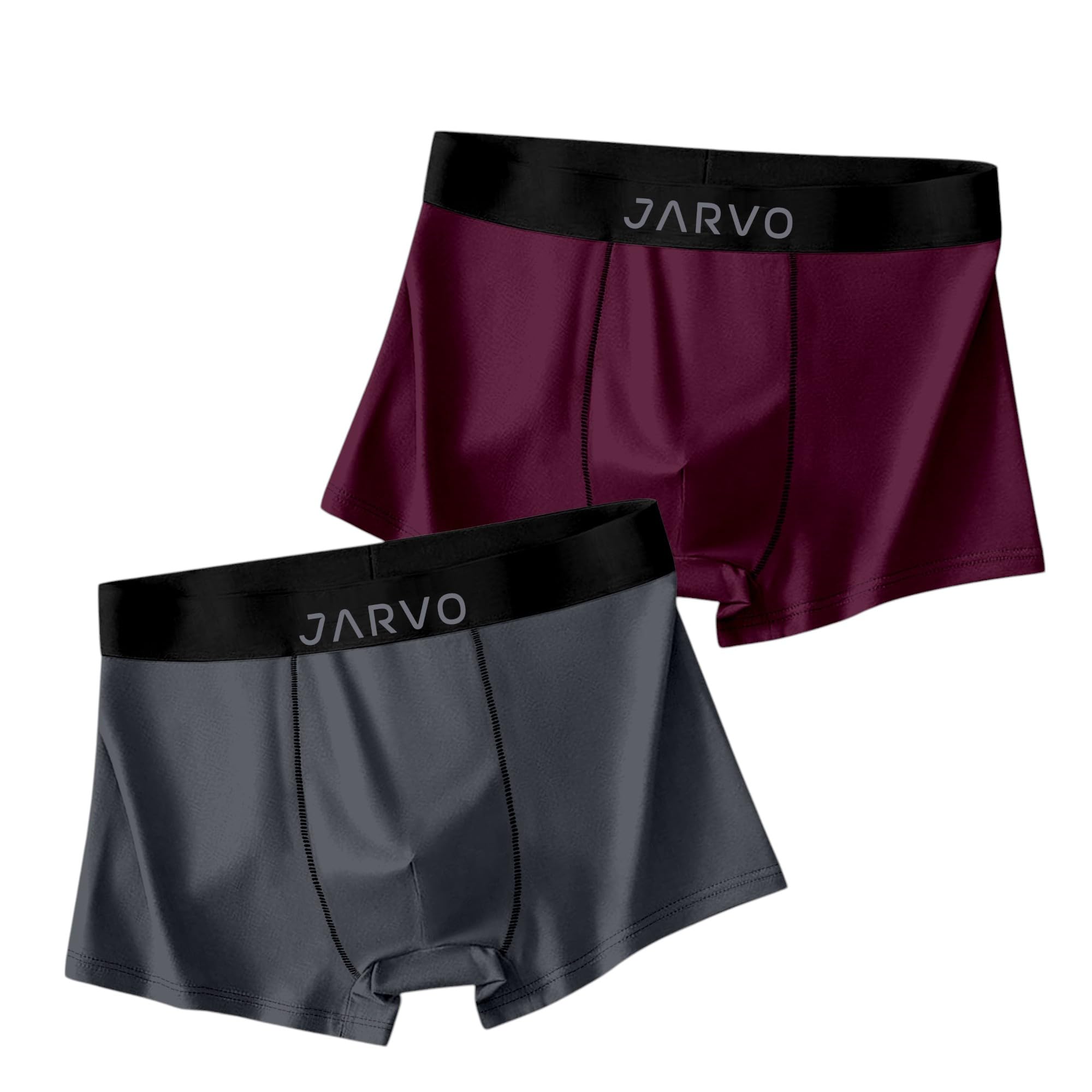 jarvo Men's Underwear Anti Bacterial Airsoft Trunk | Men's Regular Fit Underwear | Imported Nylon Fabric | Multicolor Pack of 2 (in, Alpha, 2XL, Regular, 2, Grey, Maroon1)-picture-43