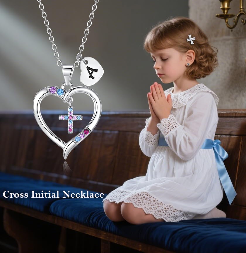 Cross Necklace for Girl Daughter Baptism First Communion Confirmation Graduation Gifts for Daughter3