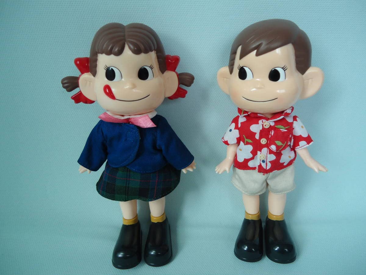Amazon.co.jp: ペコちゃん ポコちゃん 人形 フィギュア 不二家 FUJIYA 