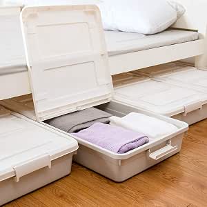 LIFOCI Contenitori Sottoletto, 2 Pezzi Contenitore Sottoletto Con Ruote