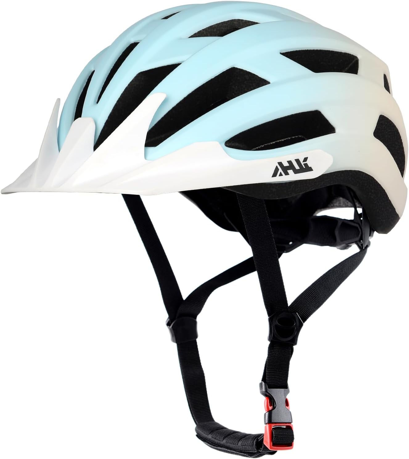 Youth Adult Road Bike Helmet, Men Women Adjustable Mountain Bicycle Helmet with Detachable Visor, 2 Sizes for Age 8-14+ Youth, Kids, Adult