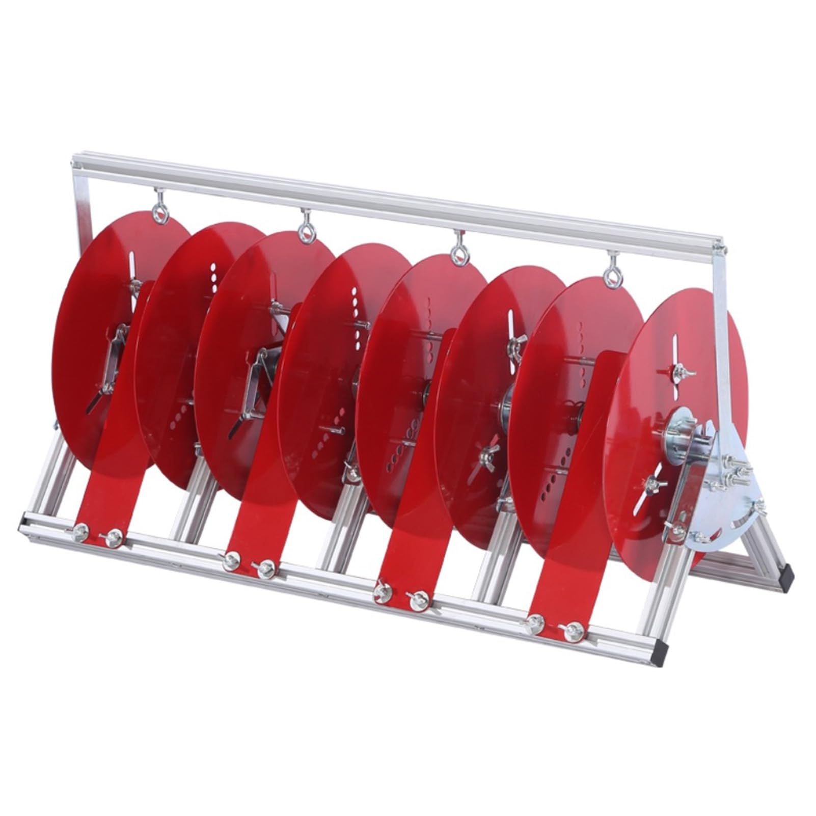 Organizador de carrete de alambre resistente para almacenamiento de cables en taller