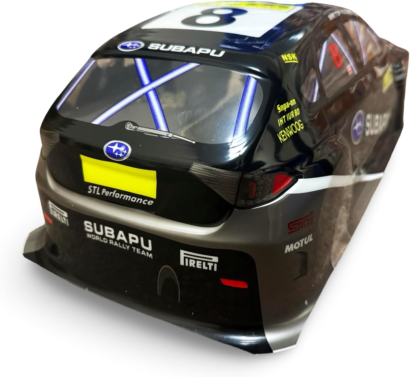 1/10 Scale RC Drift Racing Touring On Road Car Painted Body Shell, Subaru STI Style (Black)