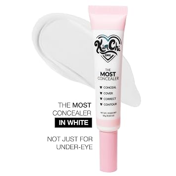 KimChiChic Beauty The Most Concealer, White Eyeshadow Base, Full Coverage