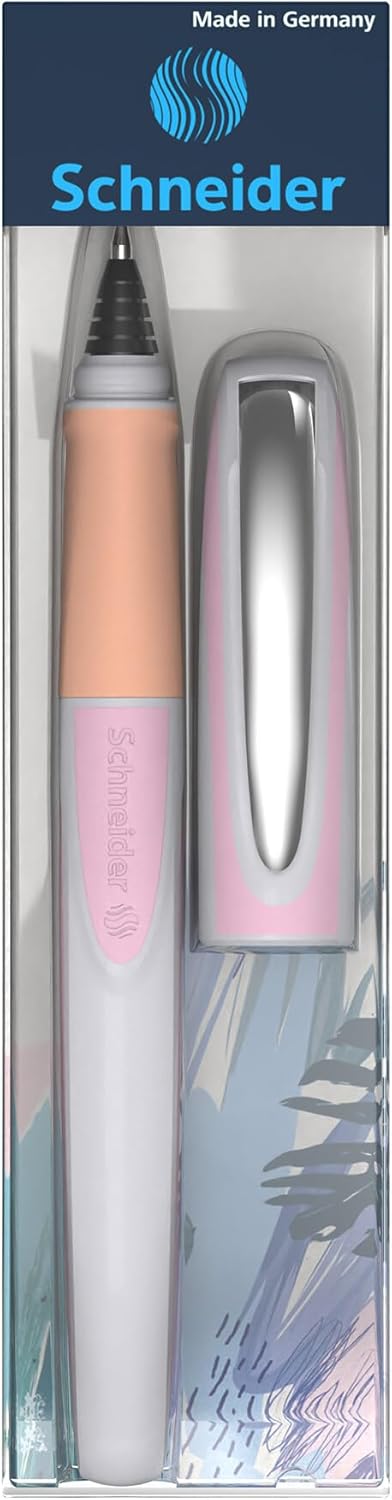 Schneider 187811 Ray Rollerball Pen (Refillable with Standard Ink Cartridges, Suitable for Right and Left-Handed Users) Flora