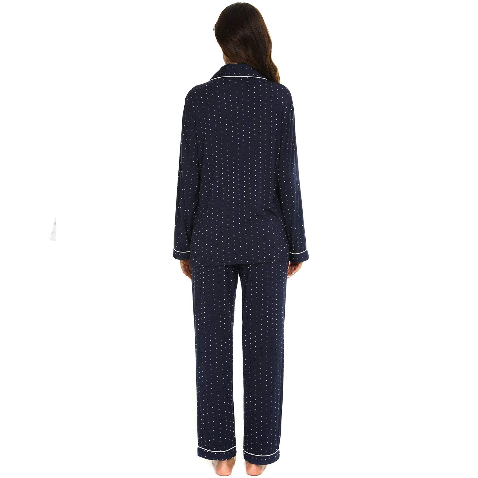 Pijama de invierno para mujer, conjunto de pijama suave de manga larga para mujer