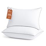 Sasttie Pillows Queen Size Set of 2, Bed Pillows for Side, Back, and Stomach Sleepers - Oeko-Tex Certified Down Alternative Plump Filling - Hotel Quality and Machine Washable, 2 Pack