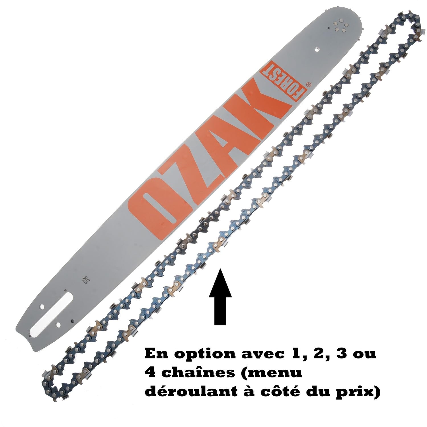 Guide semi-pro seul pour tronçonneuse 50cm 3/8 1,6mm = Oregon 203SLHD025