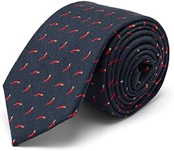 Men's Elegant Wool and Silk Tie | Tie for Suit 148 x 8 | Slim Ties for Ceremony Suit and Business Suits