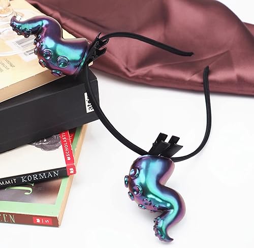 Miniatura 5 de JINGBIN Moldes de resina para tentáculos de pulpo, 2 moldes de tapón de botella para resina con 5 moldes de acero inoxidable para proteger el vino,