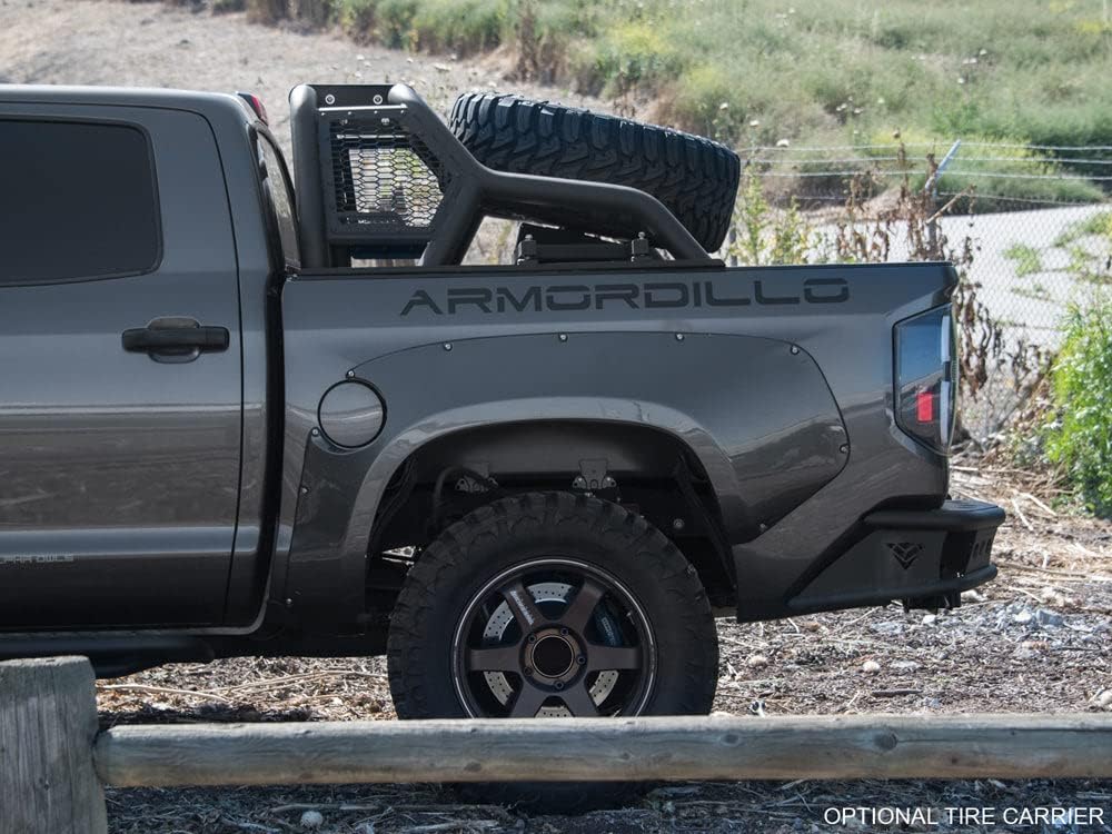 Armordillo USA 8710944 CR1 Modular Adjustable Chase Rack Roll Bar - Matte Black Fits Full Size Pickup Truck