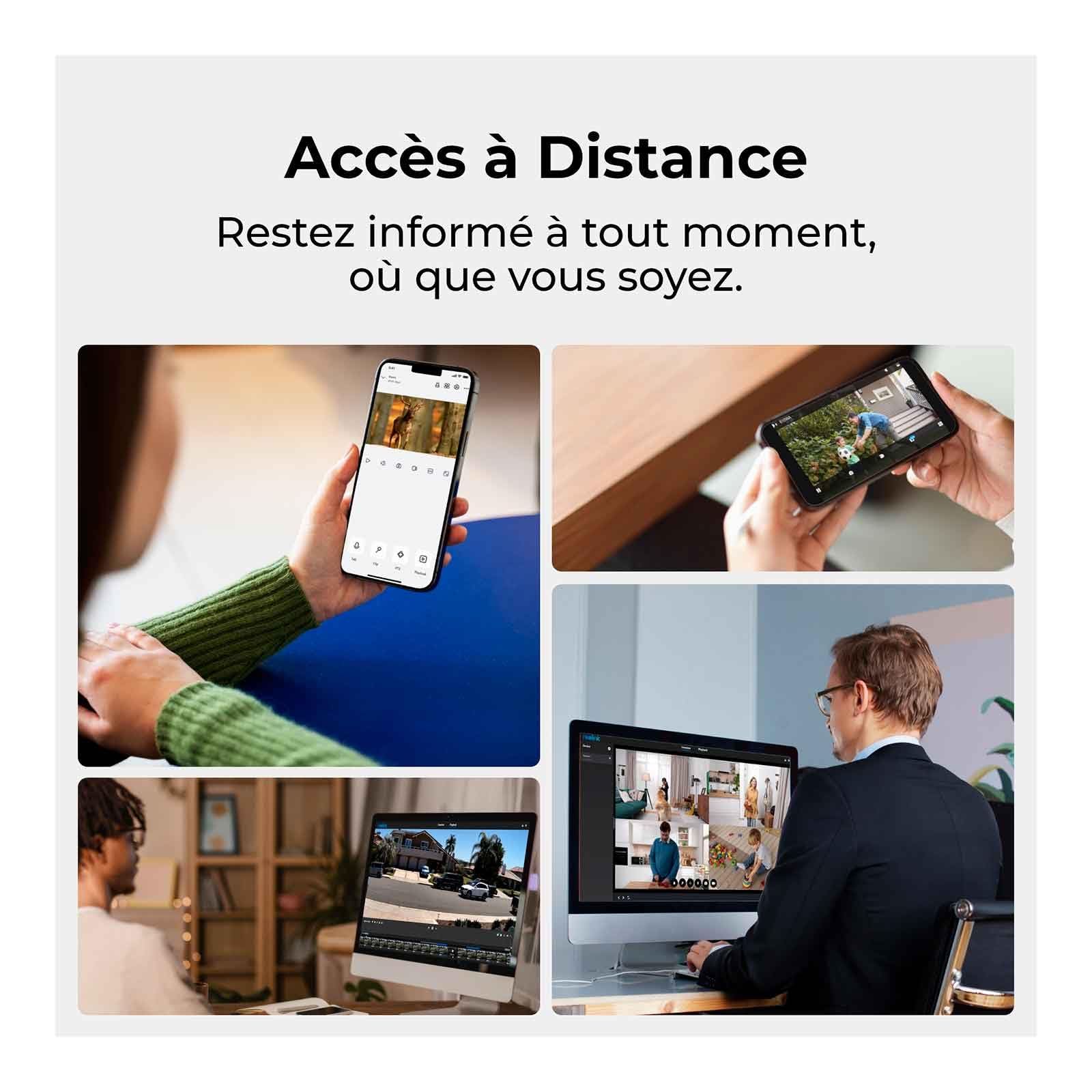Reolink Go G330 Caméra 4G LTE Extérieure sans Fil | 2K 4MP Super HD | Batterie Rechargeable + Panneau Solaire | Détection Personnes/Véhicules | Vision Nocturne | IP65