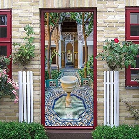 KAYAMU 3D Self-Adhesive Door Mural Cover