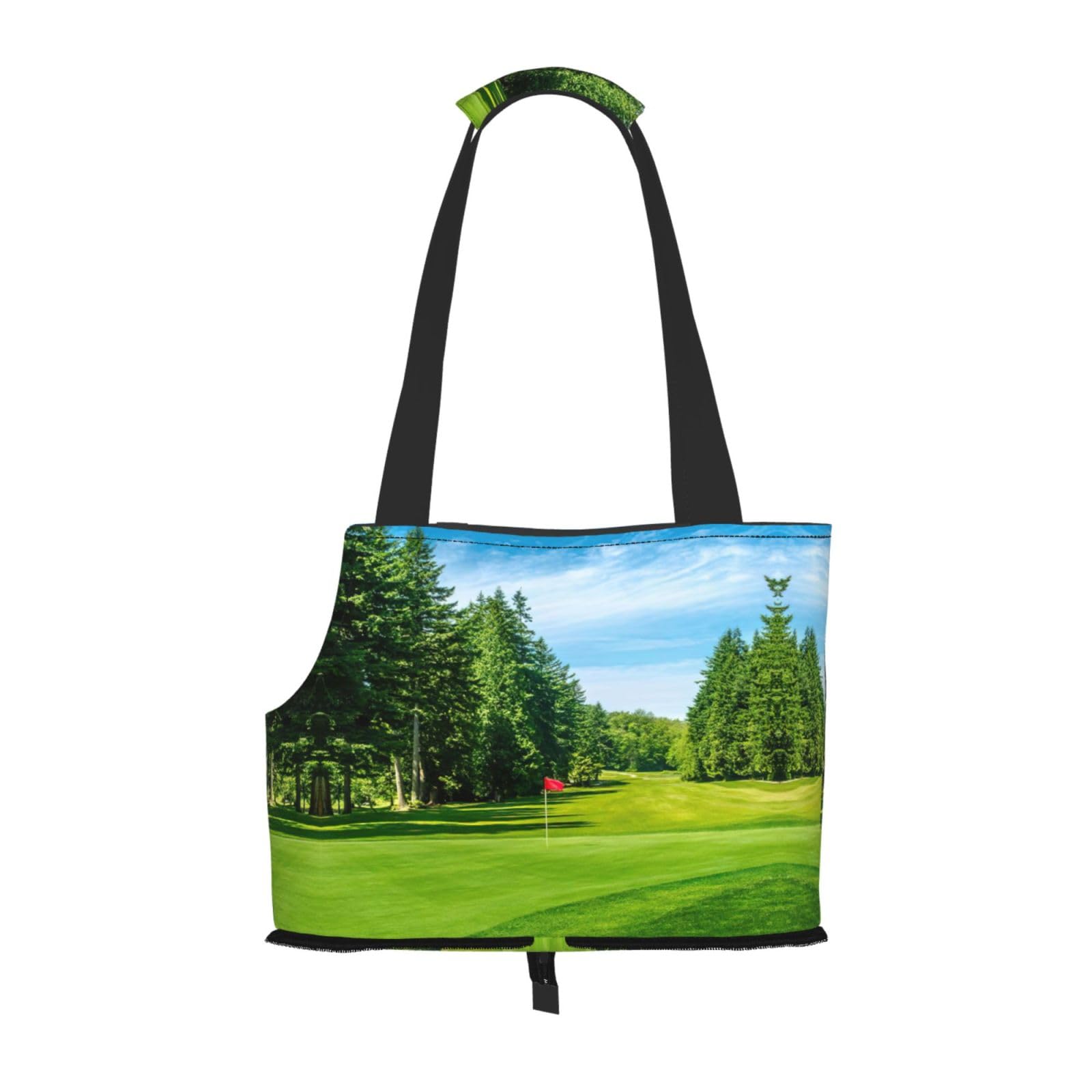 Sac de transport pour petits chiens anti stress chat lapin imprimé golf