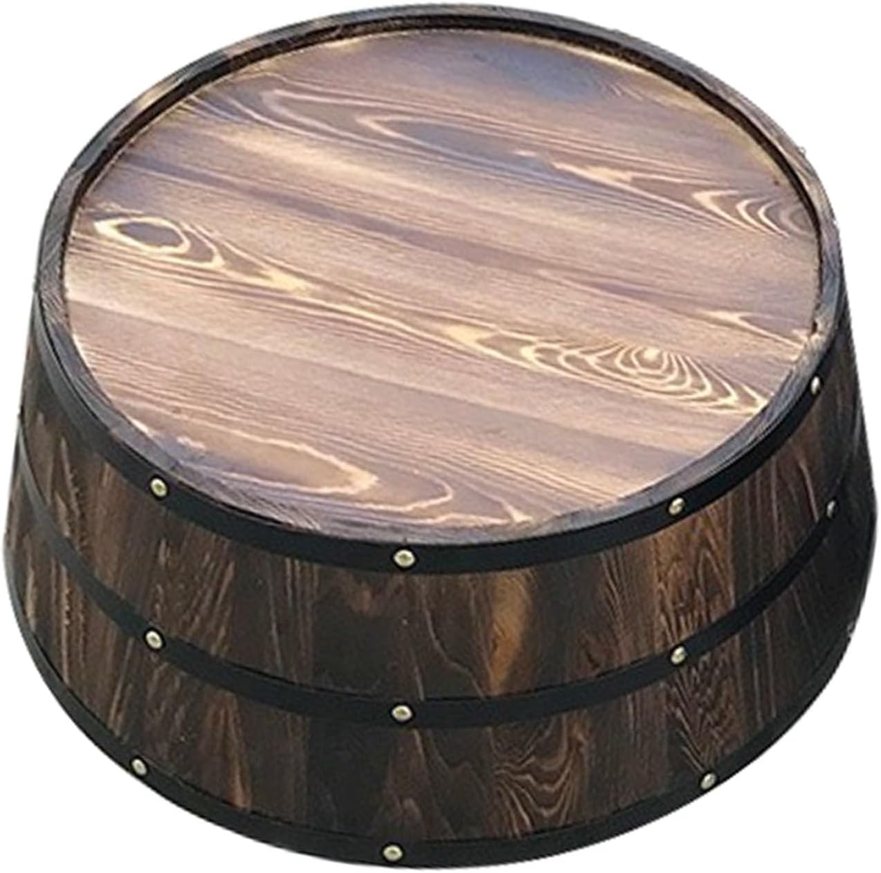 Oak Wine Barrels Decorated Solid Wooden Wine Barre,Cut Half Barrel Wall Hanging Wine Barrels, Hotel Winery Wine Cellar Photography Wedding Props, Oak Barrel Handmade Wine Rack