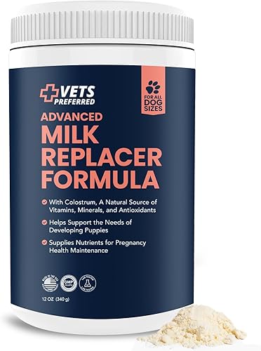 Miniatura 9 de Vets Preferred Fórmula de reemplazo de leche para cachorros, suplemento en polvo de reemplazo de leche para perros embarazadas, lactantes y