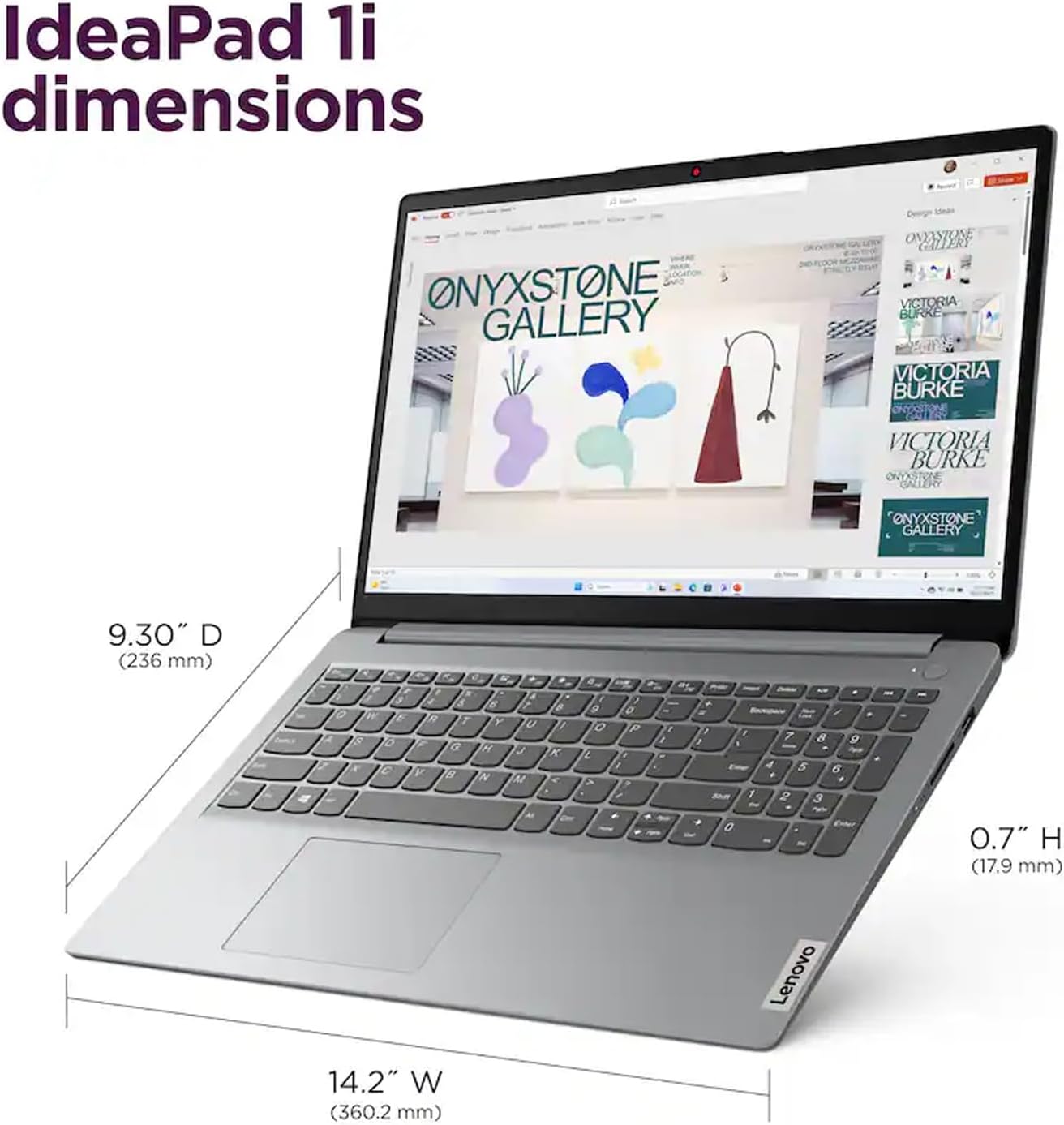 Lenovo IdeaPad 15.6" FHD Laptop, 10-Core Intel Core i5-1335U, 16GB RAM, 256GB SSD, Intel Iris Xe Graphics, Long Battery Life, Windows 11 Home, for Student-Home & Business, Grey, EAT Wireless Earbuds