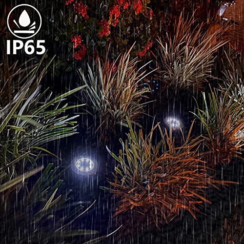 Kaq - Upgraded Solar Ground Lights, Super Bright Outdoor Garden In-Ground Lights, Waterproof Solar Garden Lights, Landscape Lights For Yard, Pathway, Lawn, Patio, Deck, Walkway (Cool White 8Pk) #TOP7