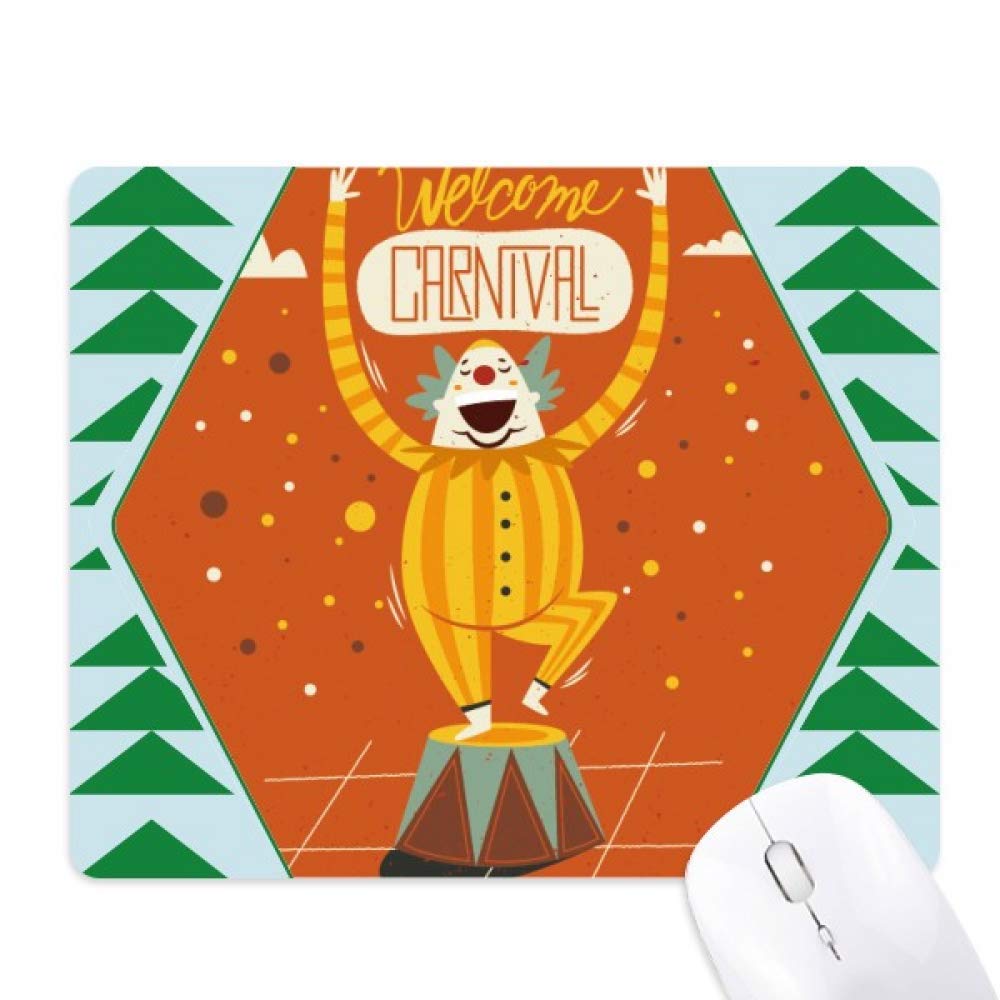 Tapis de souris clown carnaval de venise caoutchouc vert pine - 6