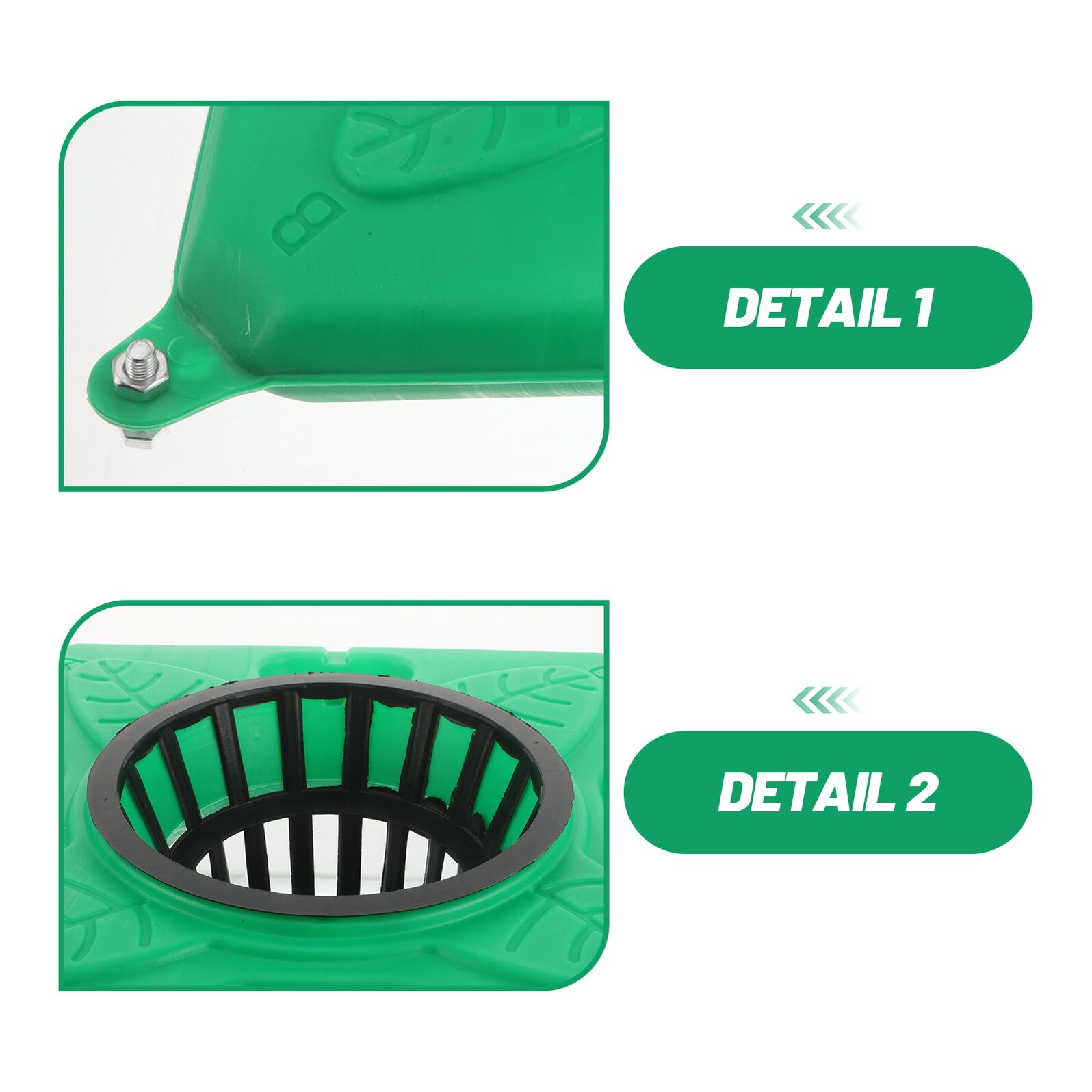 BETOOKY 2 Set Fioriere Galleggianti per Laghetto Grandi Isola Galleggiante per Piante Acquatiche Vaso Ecologico Quadrato per Laghi e Acquari Resistente e Facile da Montare