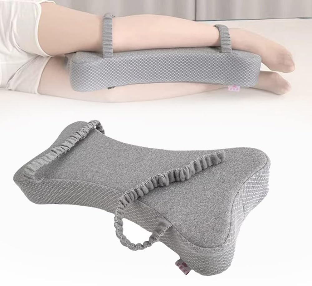 BLUEZY Oreiller de Genou, Coussin pour Les Genoux Qui dorment sur Le côté, Coussin en Mousse à mémoire de Forme, Coussin orthopédique Ergonomique