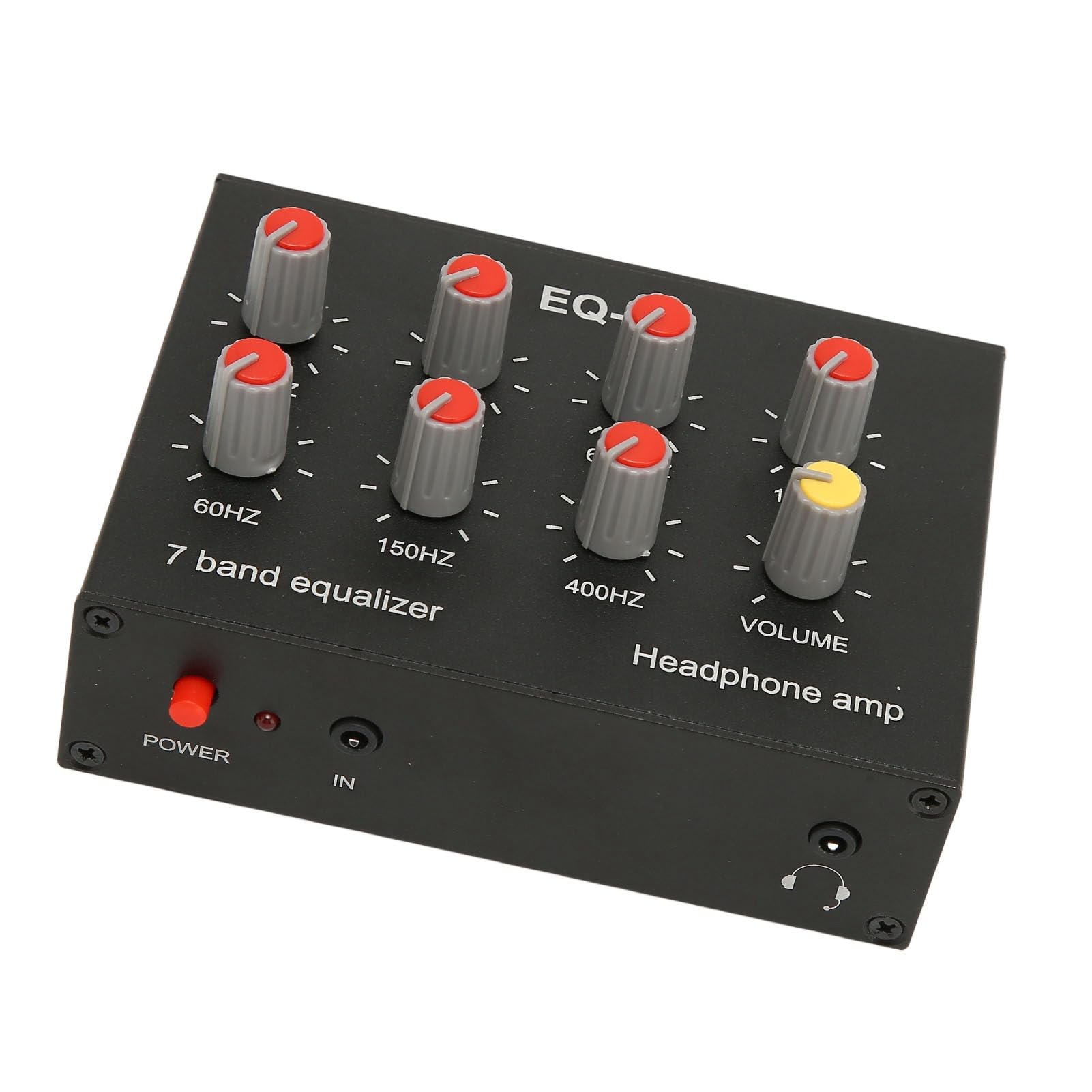 Égaliseur de son à 7 bandes, entrée de sortie, égaliseur numérique à double canal, compatible avec les écouteurs, interface de 3,5 mm, 7 bandes d'égalisation