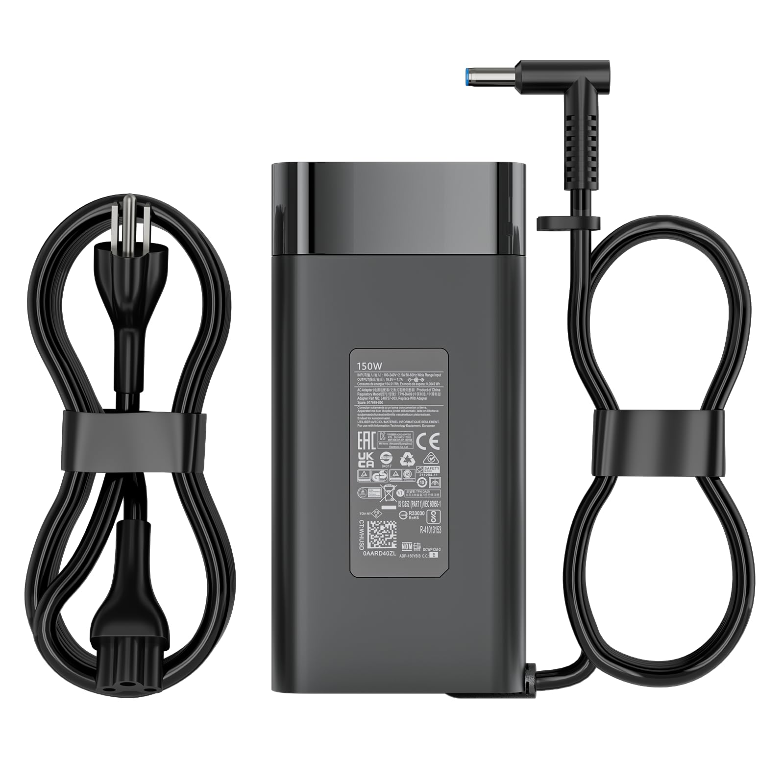 150W Laptop Charger for HP ZBook OMEN Victus Pavilion Blue Tip Power Supply