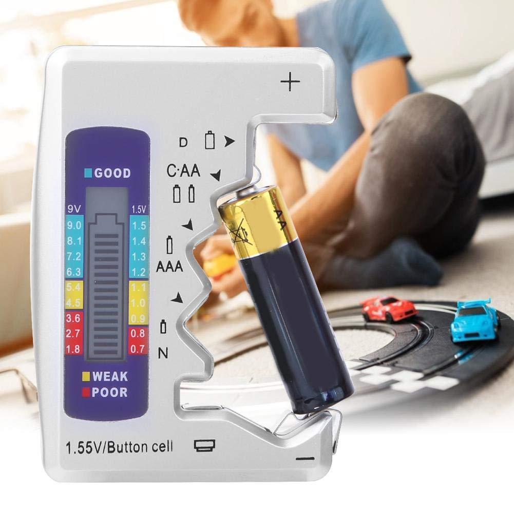 Tester Universale Per Pile - Digitale LCD, Misura AA, AAA, 9V E Batterie A Bottone - Foto 5