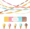 AOBKIAT Birthday Pastel Streamers,5 Rolls Crepe Paper Streamers Party Decorations for Colorful Candyland Rainbow Theme Wedding Bridal Baby Shower Christmas Decorations,DIY Tassel