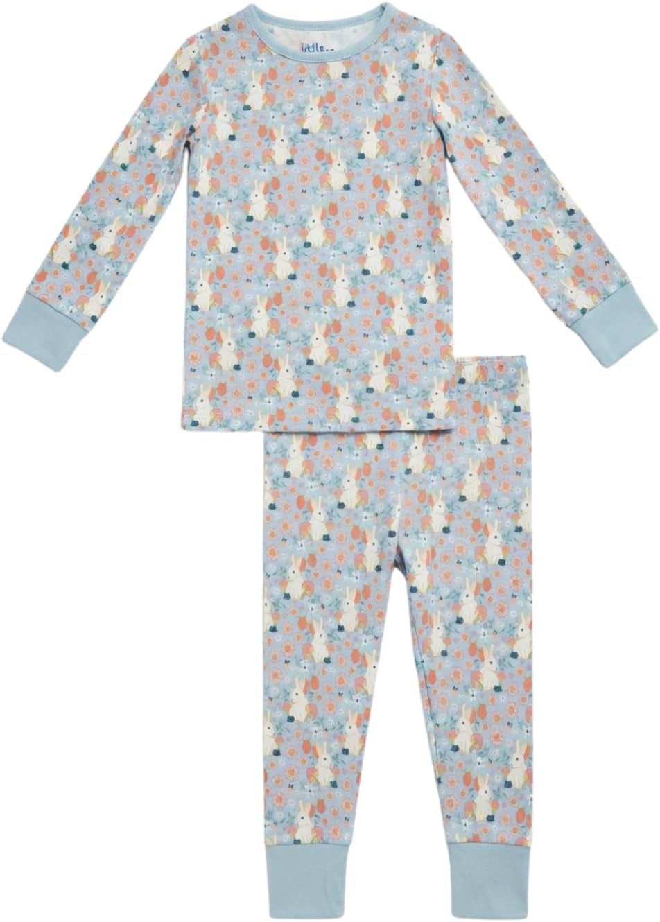 Little Worldz Viscose from Bamboo Toddler Pajamas Long Sleeve Two-Piece PJ Set for Kids Seasonless Sleepwear Boys & Girls