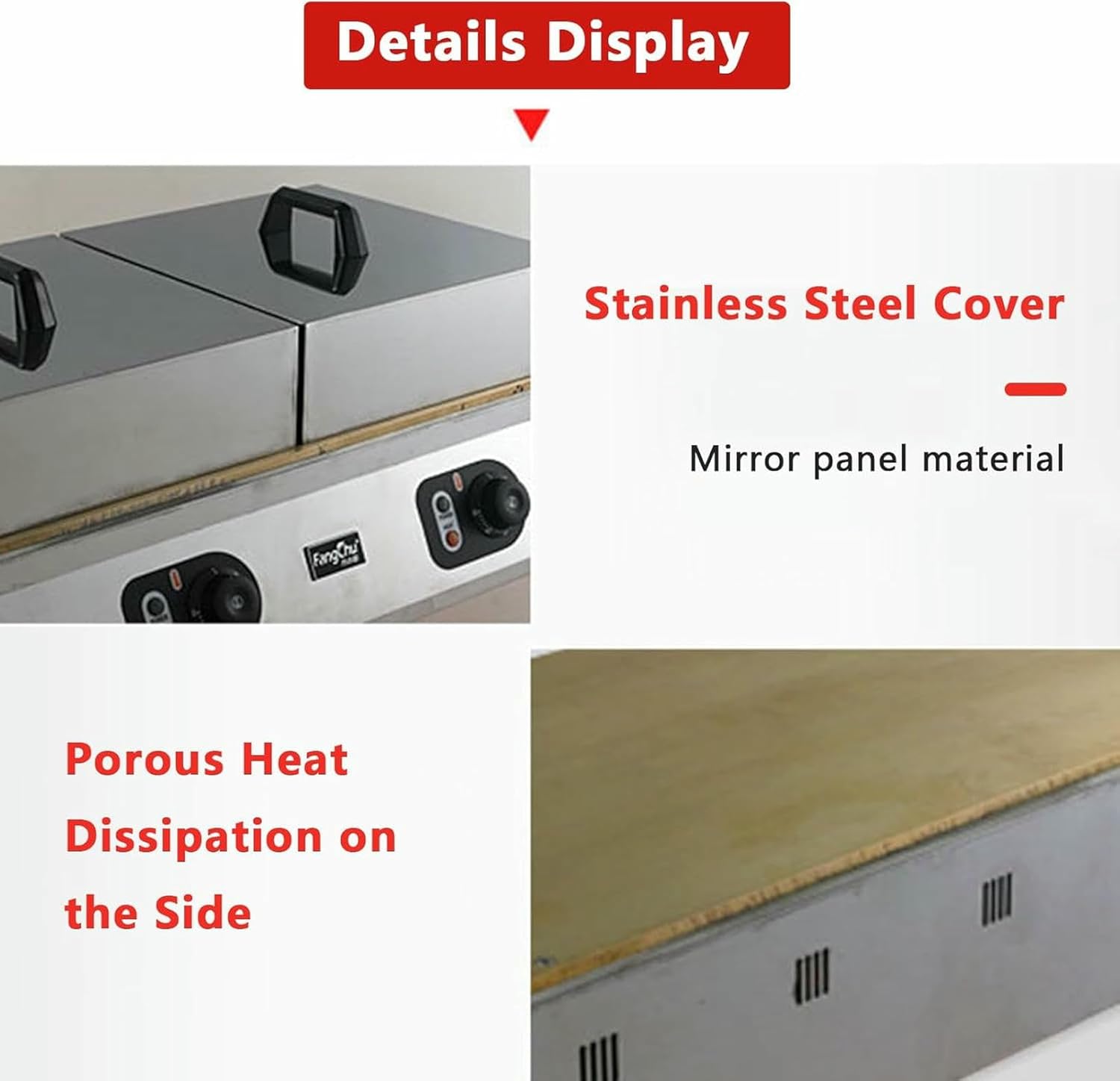 Commercial Electric Pancake Maker, Souffle Maker, Dorayaki Maker, Temperature and Time Control, Suitable for Home Kitchen, Restaurant