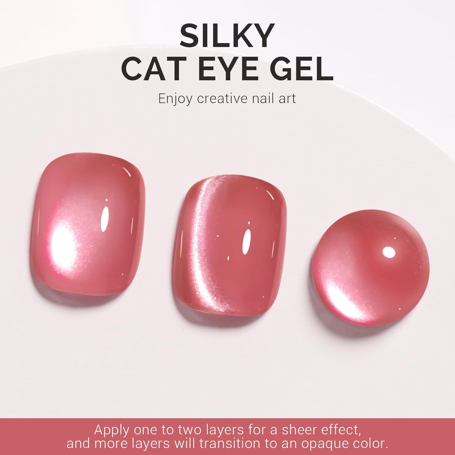 MelodySusie 16Pcs Chrome Nail Powder for Gel Nails Silky Cat Eye Gel Nail Polish