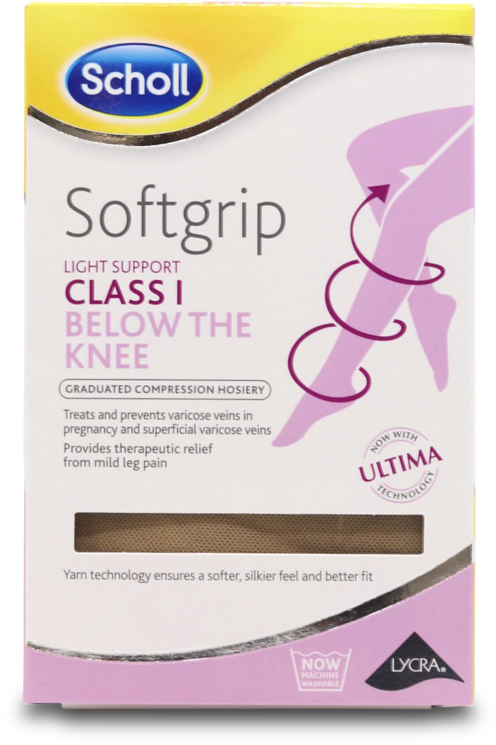 NATURAL BELOW KNEE OPEN TOE CLASS 1 LG