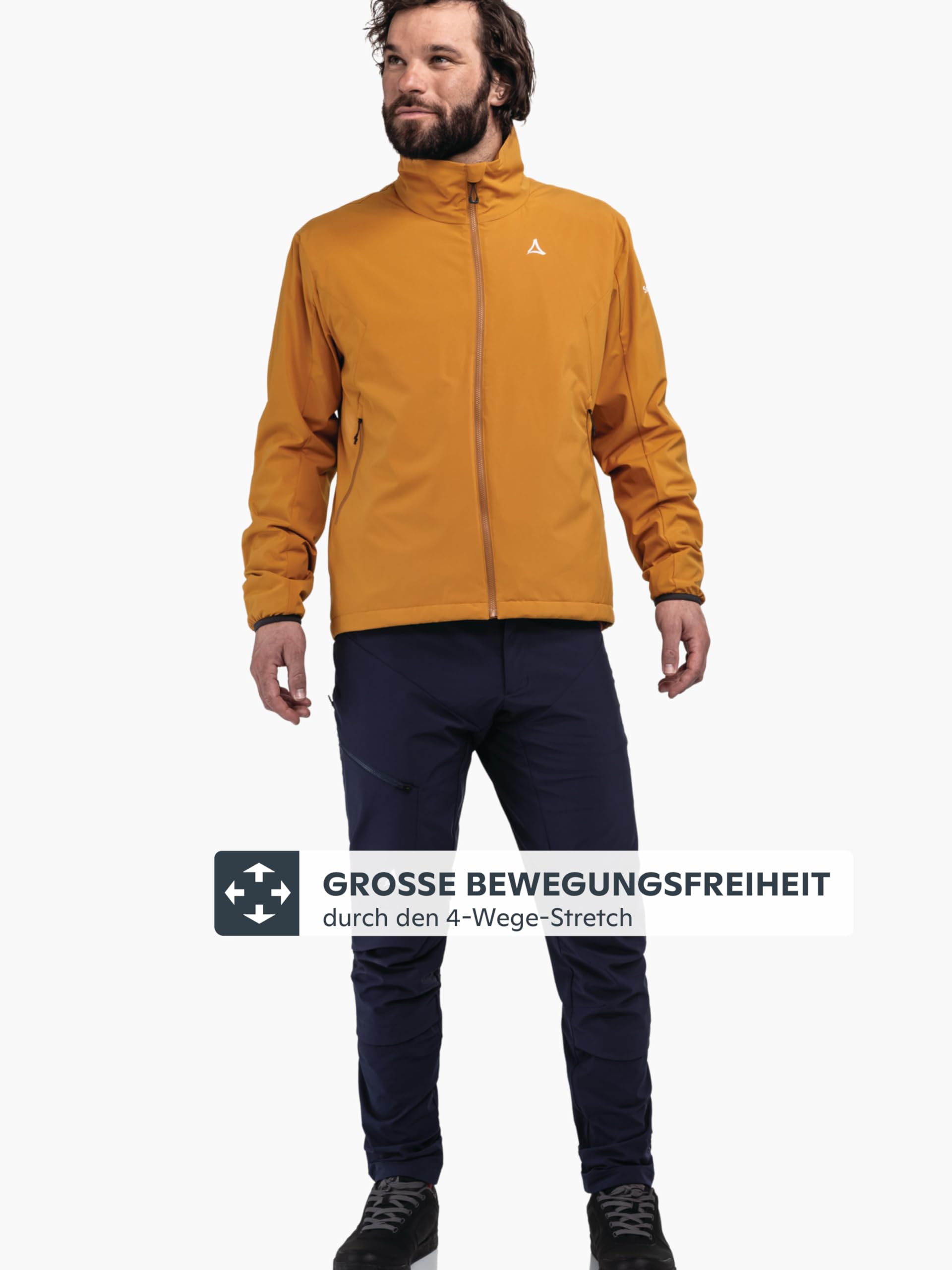 Schöffel Herren Ins Jacket Style Salza MNS, funktionale Fahrrad Regenjacke mit 4-Wege-Stretch, MTB Jacke mit vorgeformter Passform und Belüftungsöffnungen