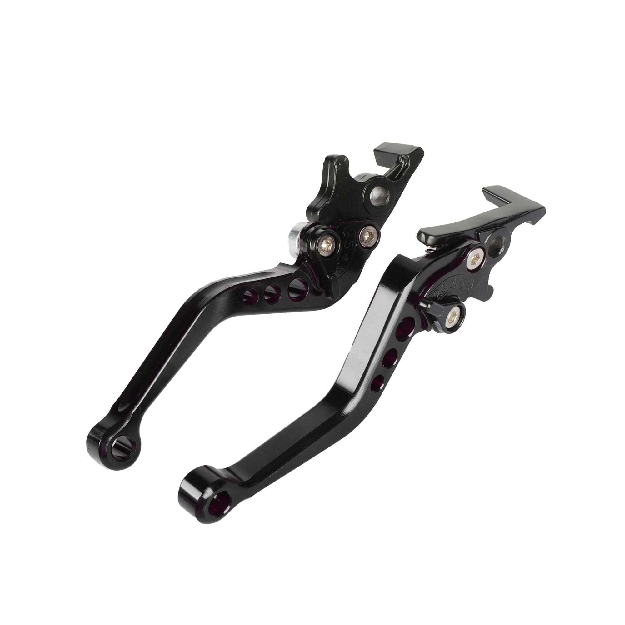 Gjihkwgz Black Motorcycle Brake Clutch Lever 125 Motorcycle Levers Brake Lever Brake Handle 1 Pair Universal Dual Disc Aluminum Clutch Brake Lever(Black)