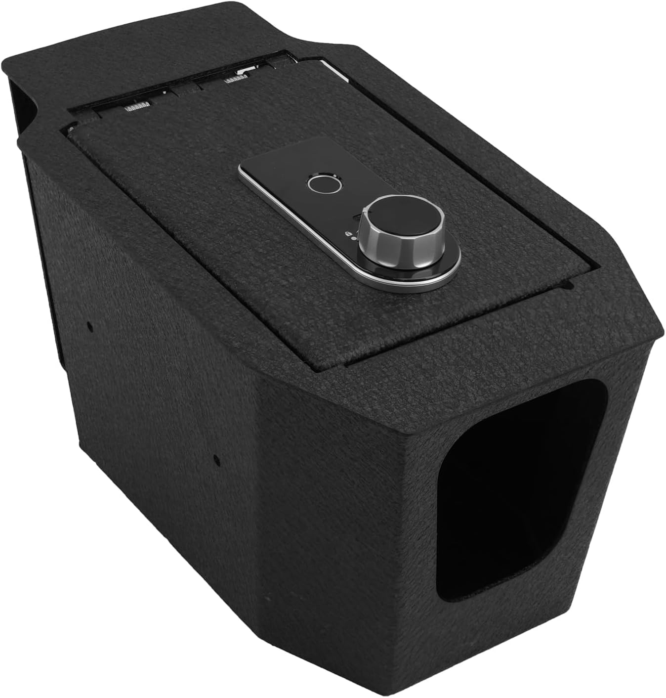 Center Console Gun Safe Vault - WASAI Vehicle Safe Vault Compatible with Honda Accord 2023-2026, with Biometric Fingerprint Lock with Backup Key.