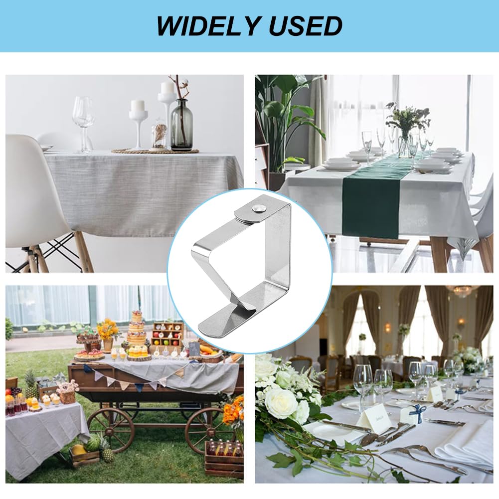 6 Clip Tovaglia Anseom Acciaio Inox - Ferma Tovaglia Per Esterno E Interno - Foto 6