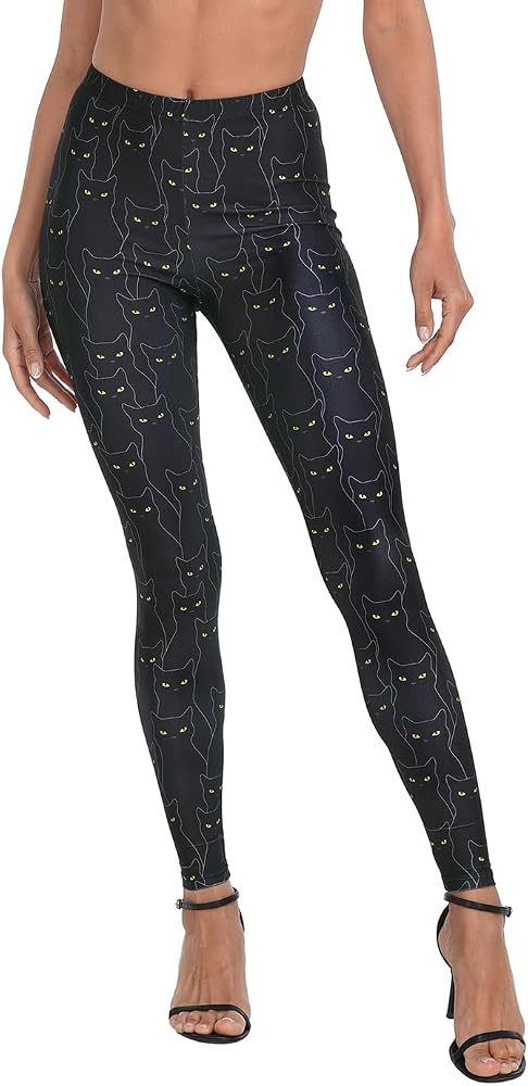 Cat Leggings With Pockets Printed Yoga Leggings With Pockets Women’s High Waisted Yoga Pants main image 3