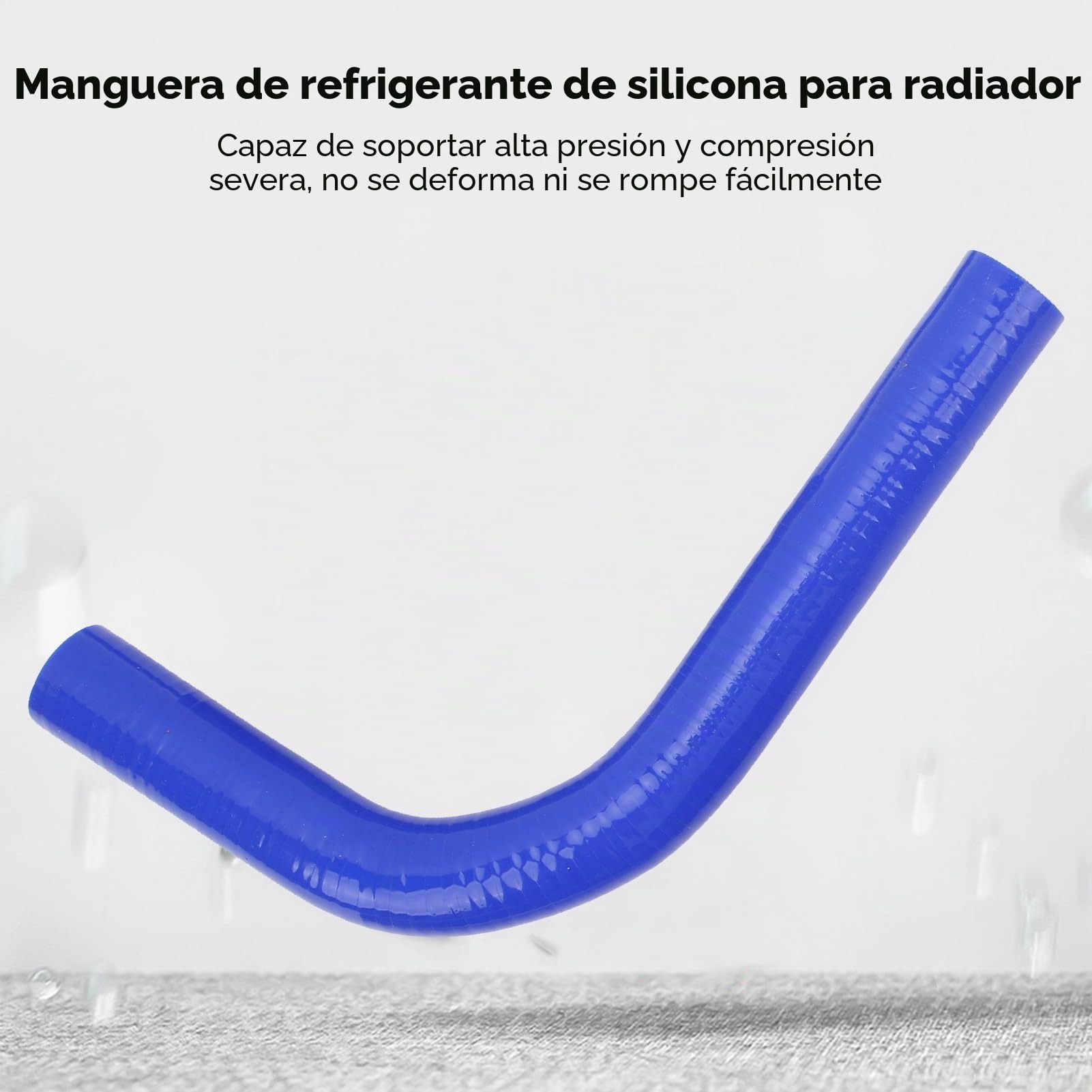 Manguera de Refrigerante de Radiador de Silicona para Suzuki Samurai 1986-1995, Kit de Manguera de Tubo de Refrigerante de Radiador Resistente Al Calor a Prueba de Fugas de (Azul)